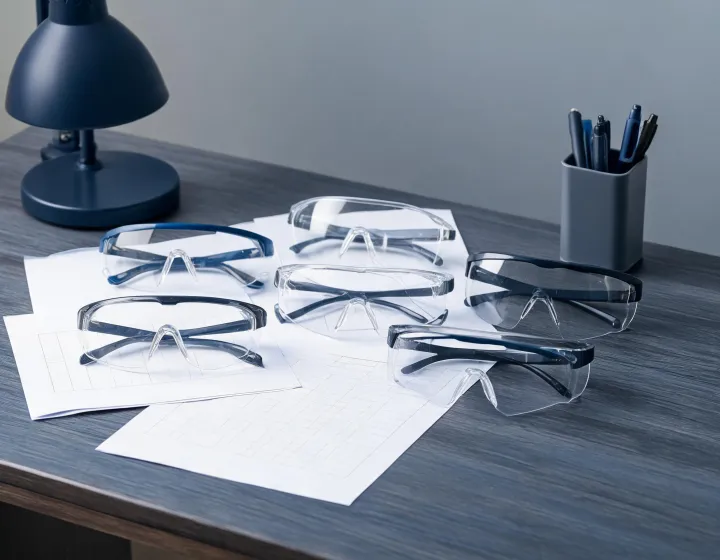 Independent protective eyewear sourcing desk without factory identity
